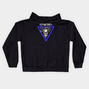 skull in triangle v4 Kids Hoodie